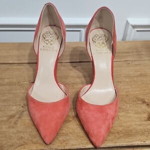 Vince Camuto Coral Suede Heels